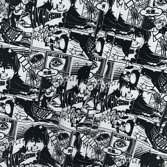 Men’s Just Attitude 90s Style Japanese Anime Button Down Shirt - Picture 6 of 7